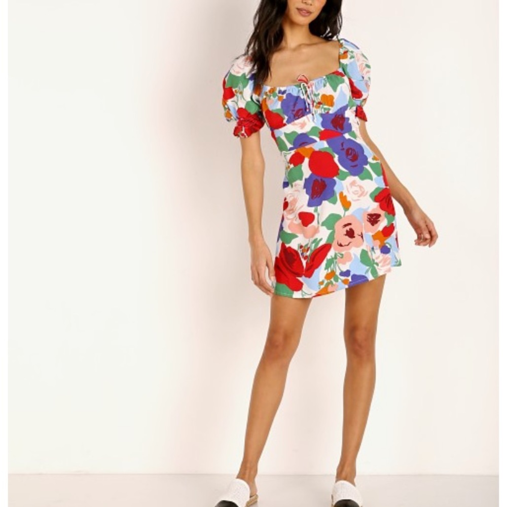 Faithfull the Brand Anita V-Neck Midi Dress